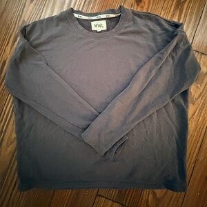 Madewell Women's Long Sleeve Crewneck Shirt - grey